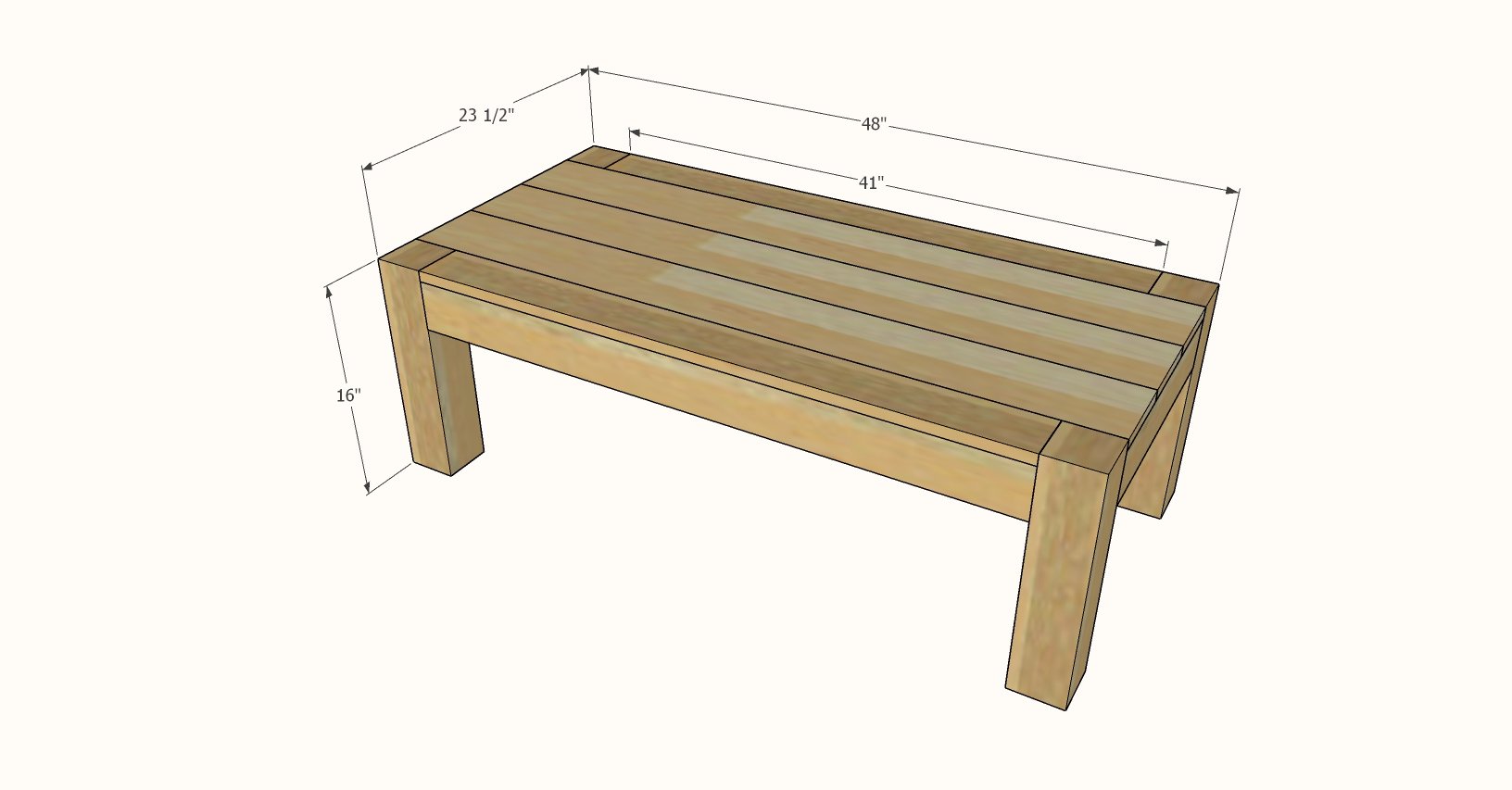 parsons coffee table rectangle